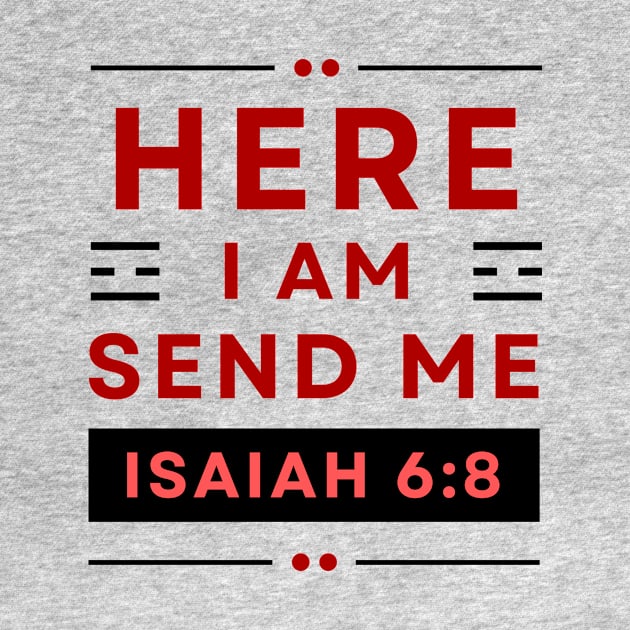 Bible Verse Isaiah 6:8 | Christian Typography by All Things Gospel